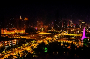 大连人民广场夜景
