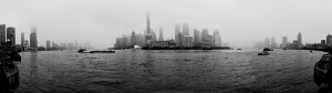 浦江的雨雾