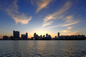 浑河落日