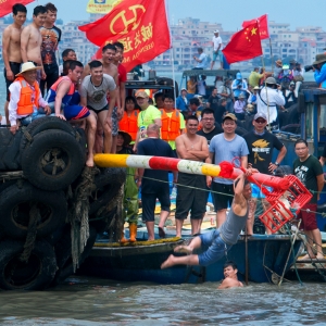 海上捉鸭