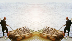 黄河渡口孪生艄工（2...