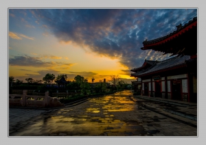 雨后斜阳