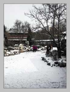 赏雪的人们