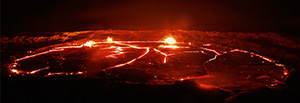喷发中的活火山
